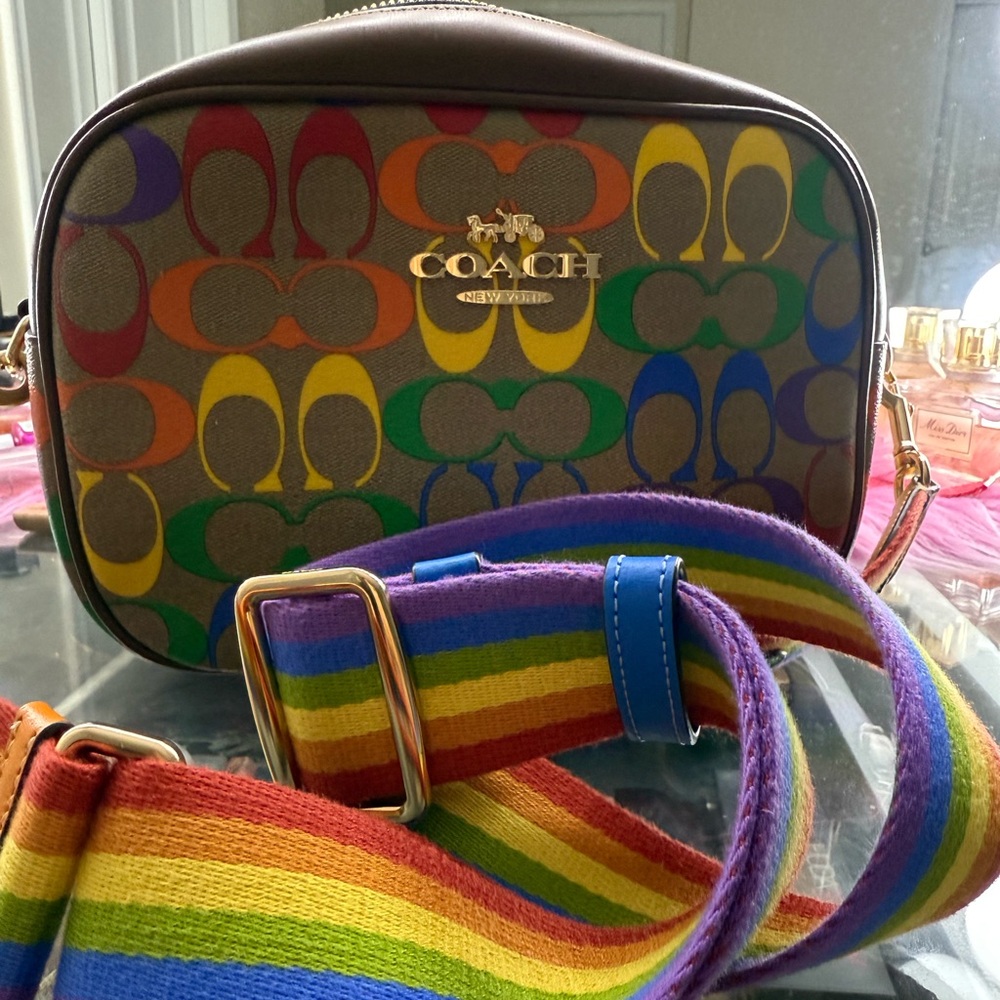 Coach Multicolor Signature Crossbody Bag
